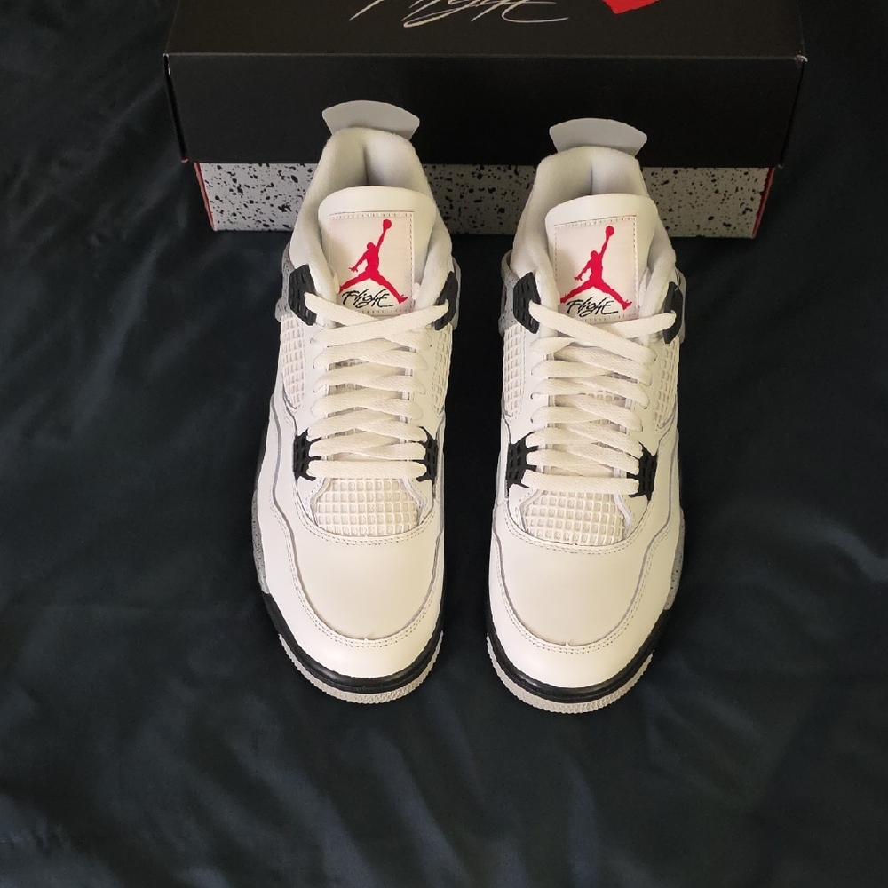 Brand new ds air jordan retro 4 og white cement size 11 men's.